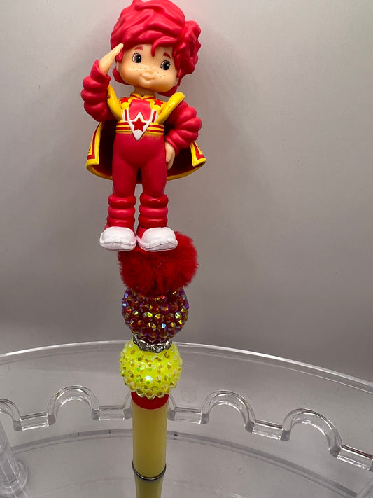 Red Butler Beaded Pen