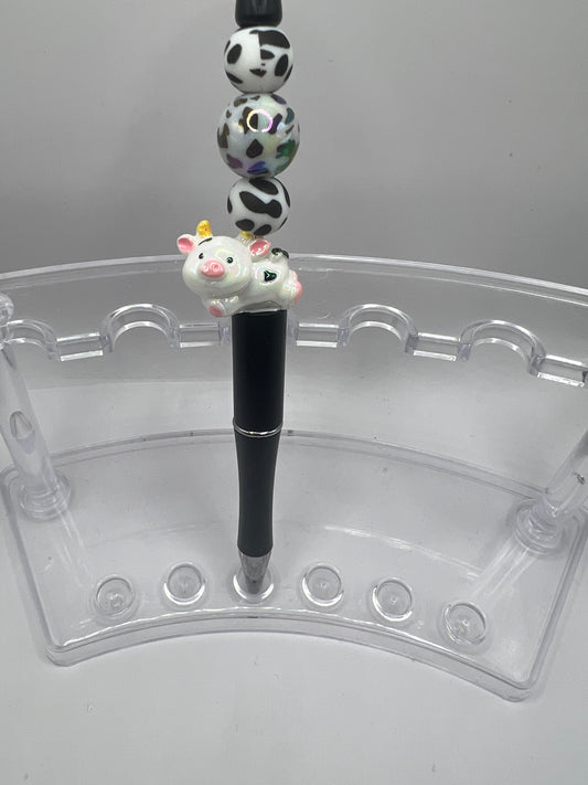 Cow Beaded Pen