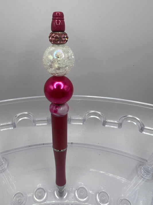 Pink Beaded Pen