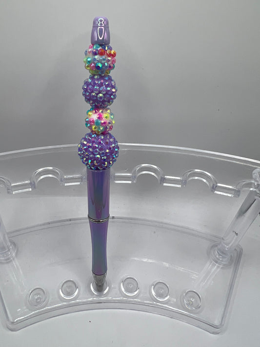 Purple Beaded Pen