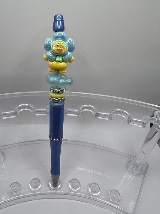 Blue Duck Beaded Pen