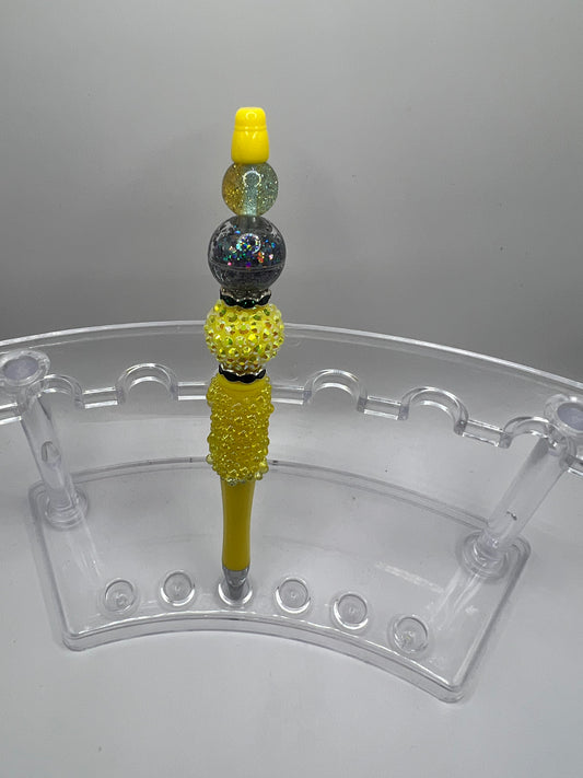 Yellow Beaded Pen