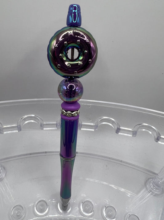Donut Purple Beaded Pen