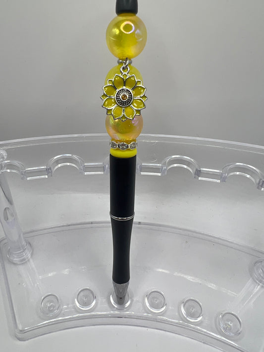 Sunflower Beaded Pen
