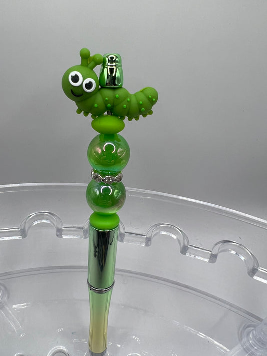 Green beaded pen