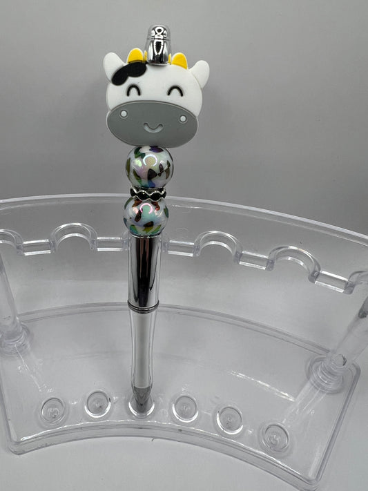 Cow beaded pen